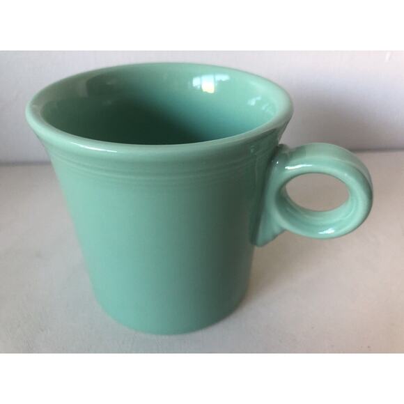 Fiesta HLC Ceramic Coffee Mug O-Ring Handle Sea Foam Mint Green 10 Ounce USA - Picture 10 of 12